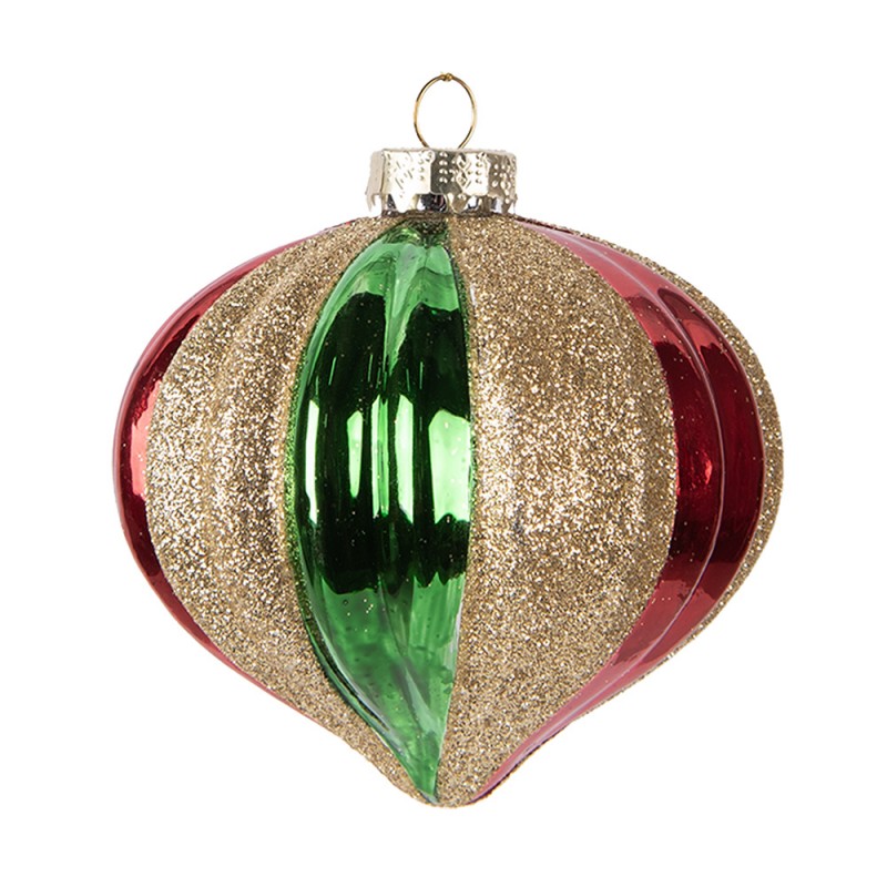 Christmas ornament multicolor 10 cm – glass
