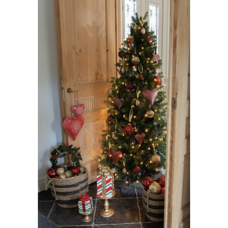 Božična krogla 7 cm – zlato steklo