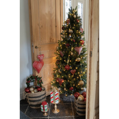 Božična krogla 7 cm – zlato steklo