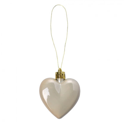 Christmas decorations – Set of 8 hearts 5 cm
