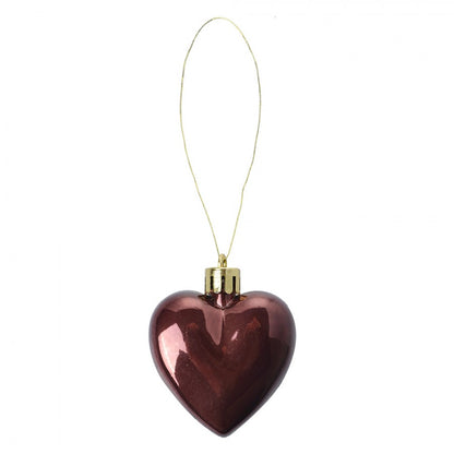 Christmas decorations – Set of 8 hearts 5 cm