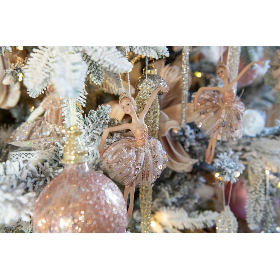 Christmas ornament Ballerina 15 cm – pink