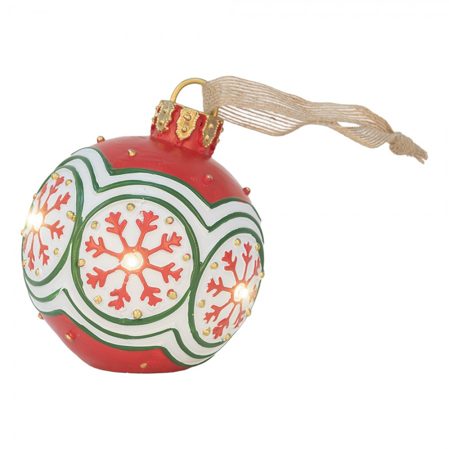 Okrasna krogla LED 12x14 cm