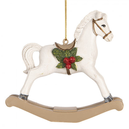 Christmas ornament - horse 12x4x11 cm