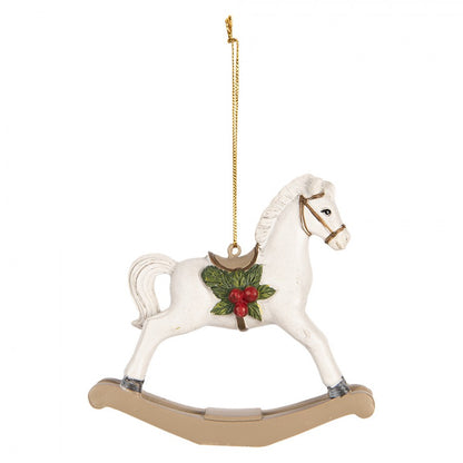 Christmas ornament - horse 12x4x11 cm