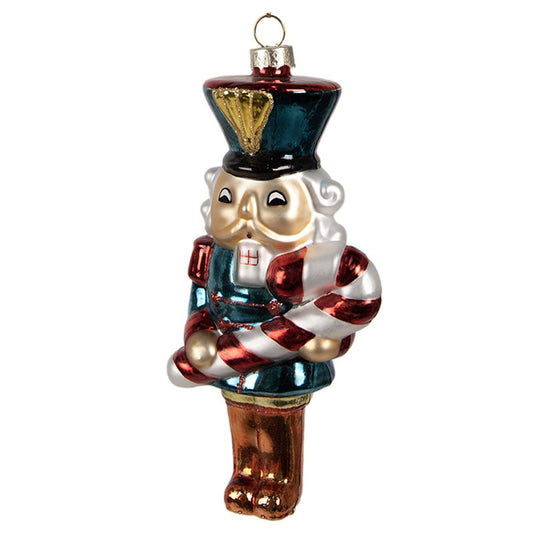 Božični okrasek Nutcracker – 15 cm steklo