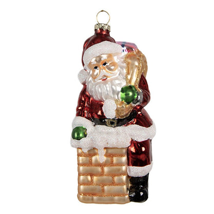 Božični okrasek Božiček/Santa Claus – 12 cm steklo