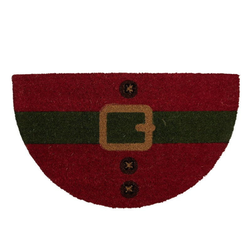 Predpražnik 75x45 cm – rdeča kokosova vlakna, motiv Božiček
