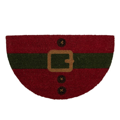 Predpražnik 75x45 cm – rdeča kokosova vlakna, motiv Božiček